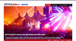 Desktop Screenshot of festivaljobs.de