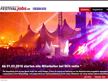 Tablet Screenshot of festivaljobs.de
